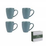 Coffret 4 Mugs Snow blue 35 cl
