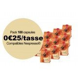 Pack 100 Capsules Pure premium arabica - Compatibles Nespresso®