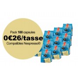 Décaféiné - Pack de 100 capsules compatibles Nespresso