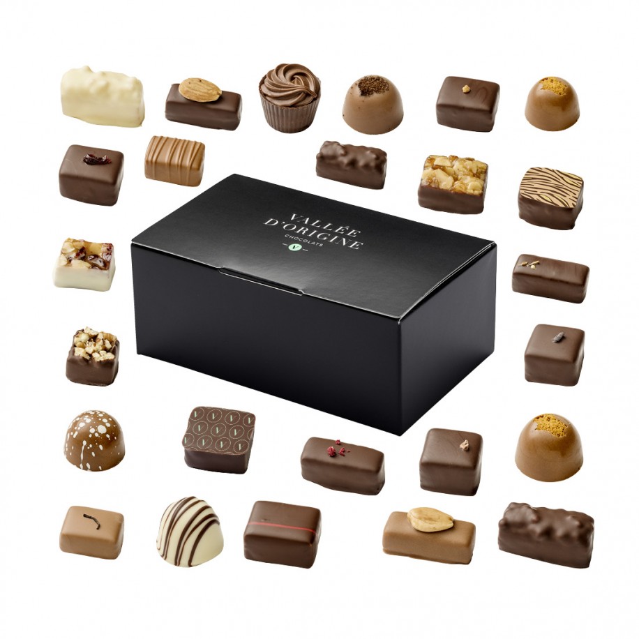 Ballotin de chocolats Vallée d'Origine 125g