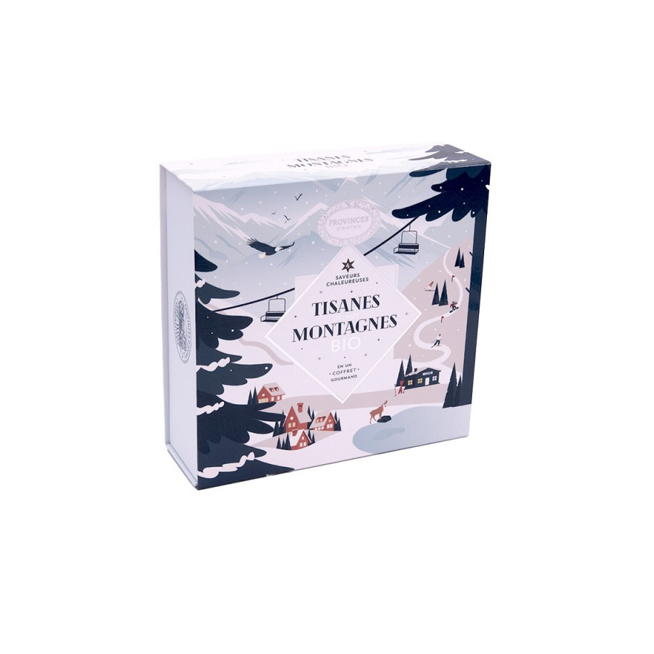 Coffret Tisanes Bio* DE NOS MONTAGNES 4 Saveurs 20 sachets