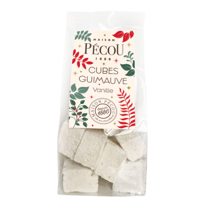 Sachet « Cubes Guimauve Vanille » – Maison Pécou – sachet 80 g