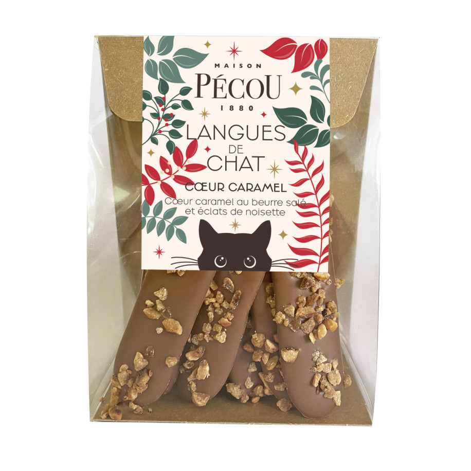 Sachet “Langues de Chat Lait Caramel” – Maison Pécou sachet 70 g Sachet “Langues de Chat Lait Caramel” – Maison Pécou sachet 70 g