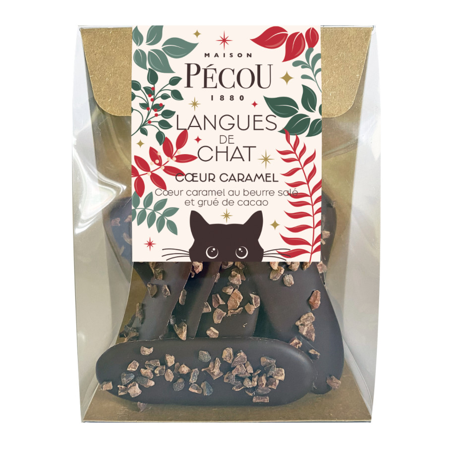 Sachet “Langues de Chat Noir Caramel” – Maison Pécou sachet 70 g Sachet “Langues de Chat Noir Caramel” – Maison Pécou sachet 70 g