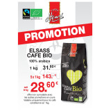 Lot de 5 kg Elsass Café Bio Grain
