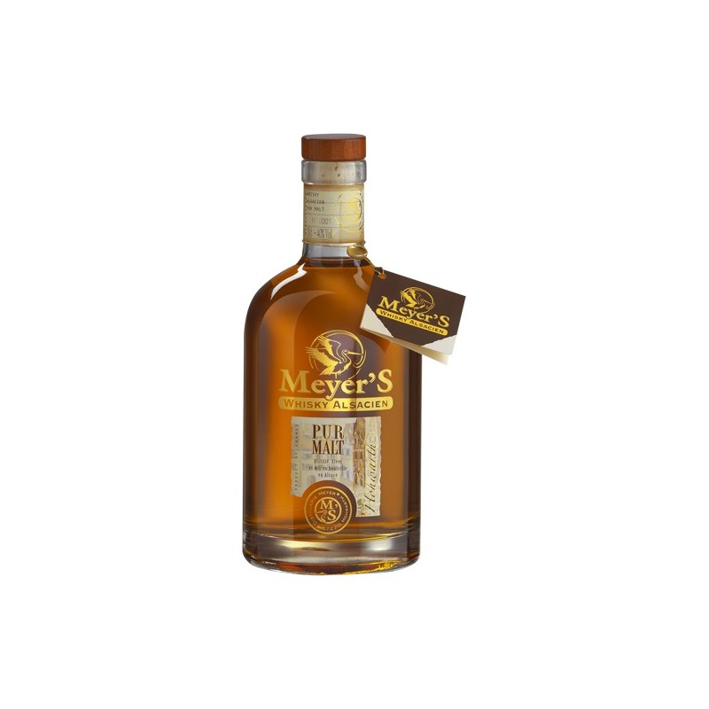 Ouiski single malt Alsacien, whisky français, 70cl 40° alc.